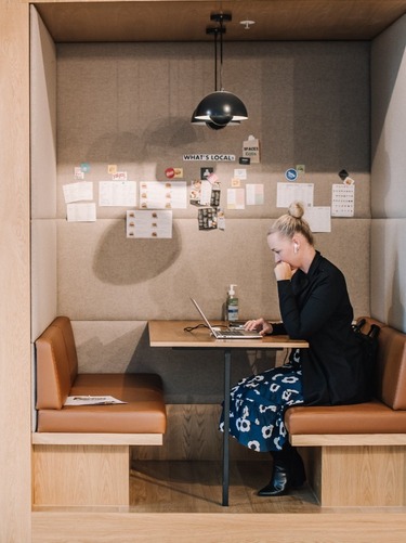 Sharp & Carter Specialist Recruitment, Work For Us, Female Consultant Sitting at Desk Working